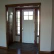 The entry with coat closet.