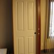Door, 30"interior 4 panel textured hollow core, hung on a hemlock jamb $35