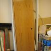 Door, 28" interior hollow core oak, finished and pre-hung - $30